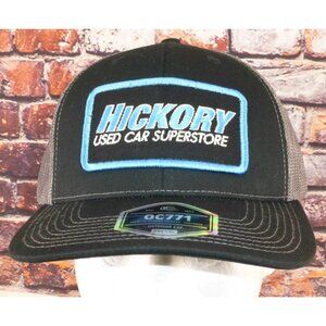Hickory Used Car Superstore Trucker Hat Black/Grey Mesh Snapback Outdoor Cap OC7